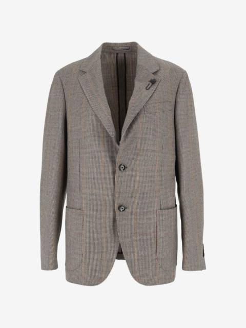 LARDINI Roma Prince of Wales check-patterned blazer