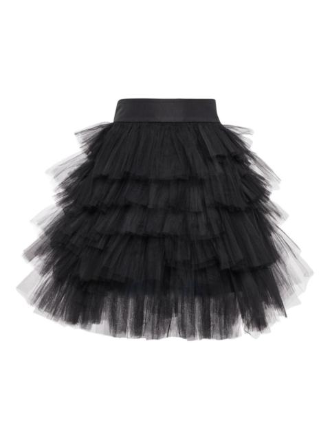 Oscar de la Renta ruffled tiered mini skirt