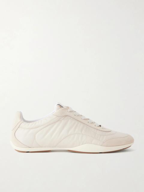 Brunello Cucinelli Shell And Suede Sneakers