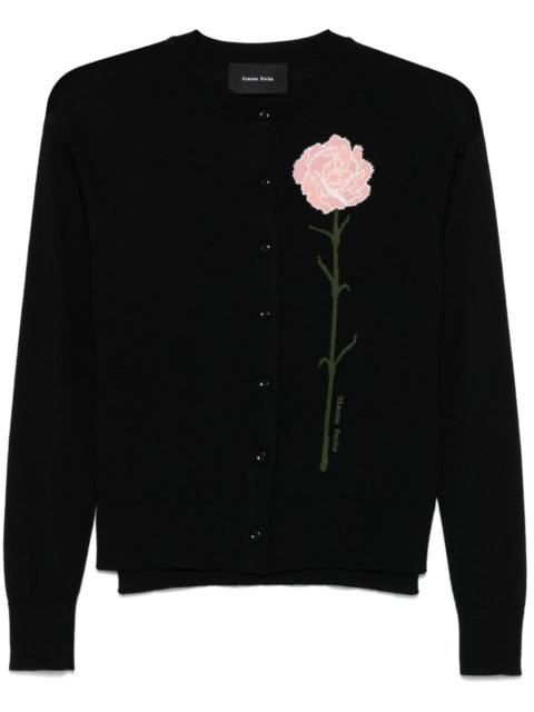 Simone Rocha carnation-jacquard cardigan