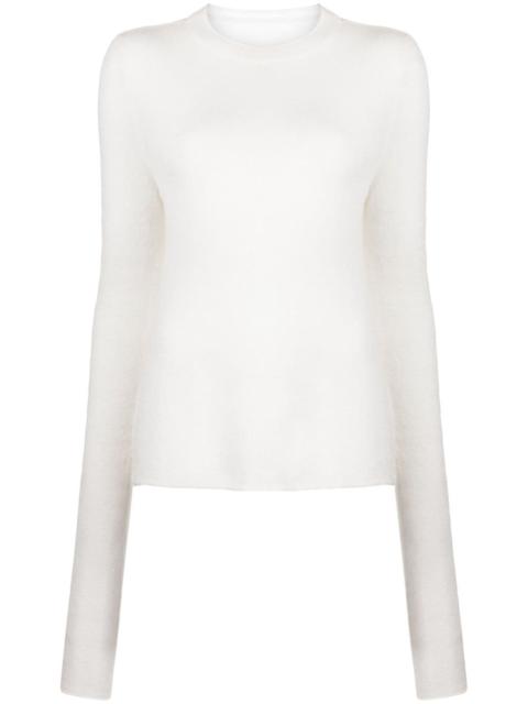 LOW CLASSIC semi-sheer fine-knit jumper