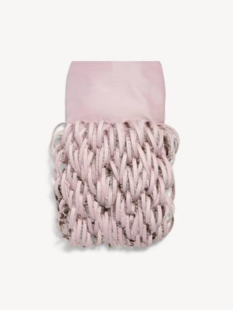 BALENCIAGA Women's Fluffy Feathers Pencil Skirt in Dusty Pink