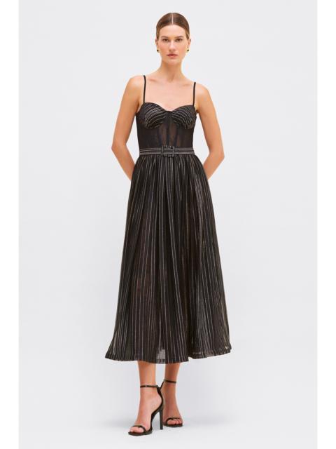 PatBO PRISM LUREX MIDI DRESS