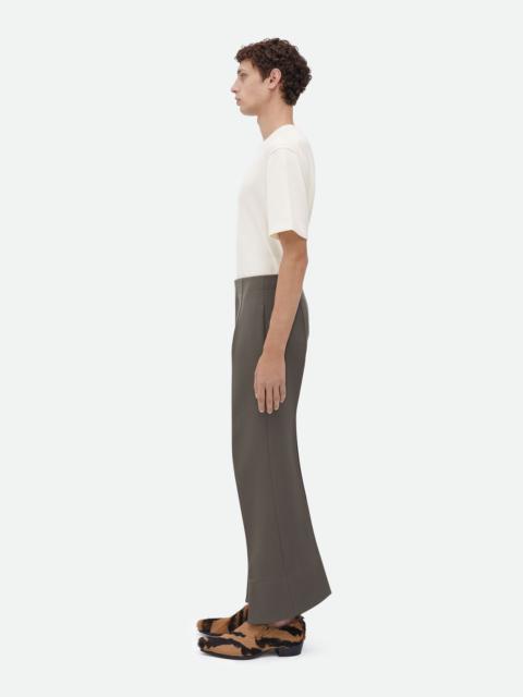 Bottega Veneta curved shape wool pants