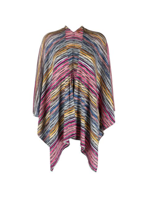 Missoni striped knitted cape cardigan