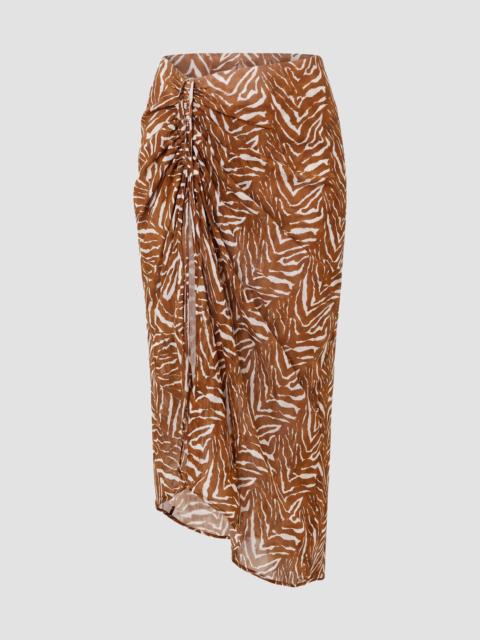 NICHOLAS Women's Lia Georgette Midi Skirt - Abstract Animal