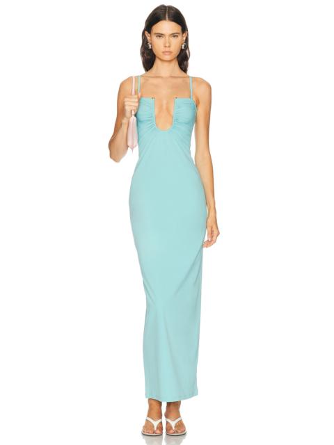 CHRISTOPHER ESBER Arced Ruched Lycra Dress