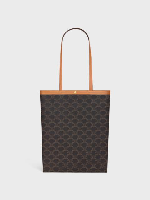 CELINE MEDIUM FLAT SHOPPER IN TRIOMPHE CANVAS