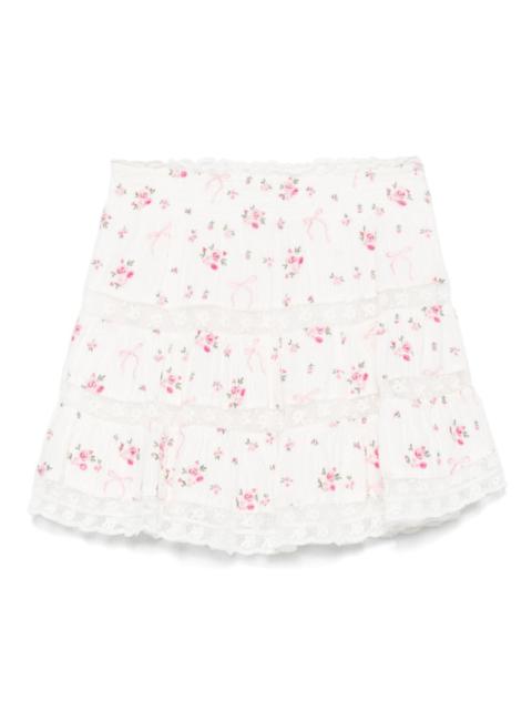 LoveShackFancy Viro mini skirt