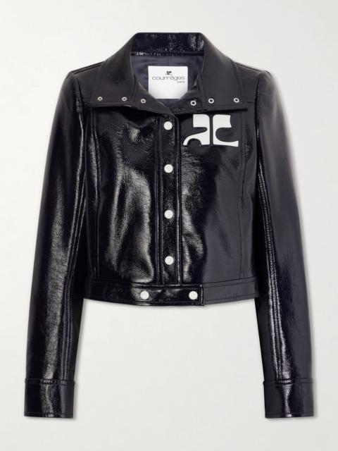 courrèges Reedition Coated Cotton-blend Jacket