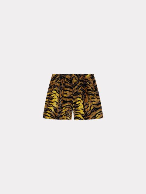 KENZO 'KENZO Tiger' track shorts in velvet jacquard