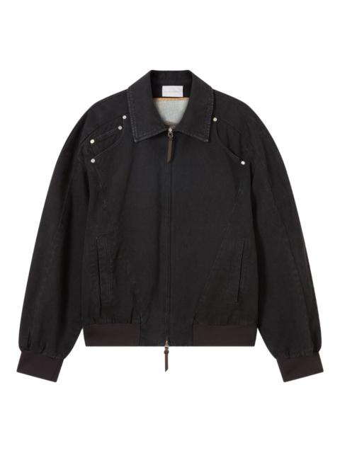 Stella McCartney studded-detail zip-fastening jacket