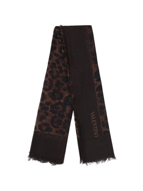 Valentino leopard-print scarf