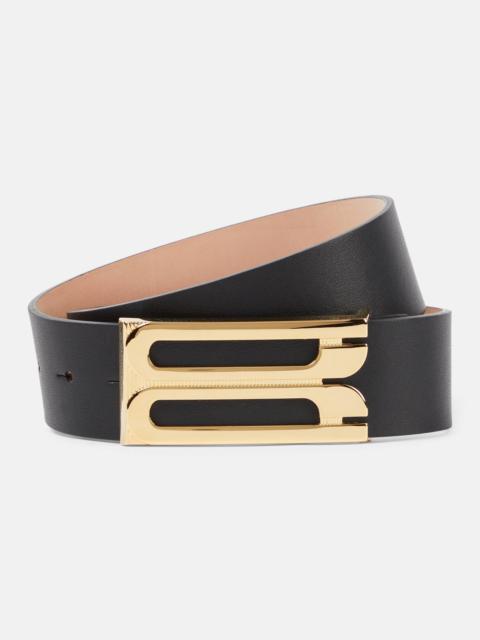 Victoria Beckham Logo leather belt