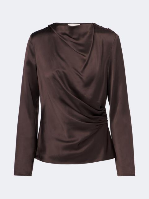 Loulou de Saison Anya draped satin top