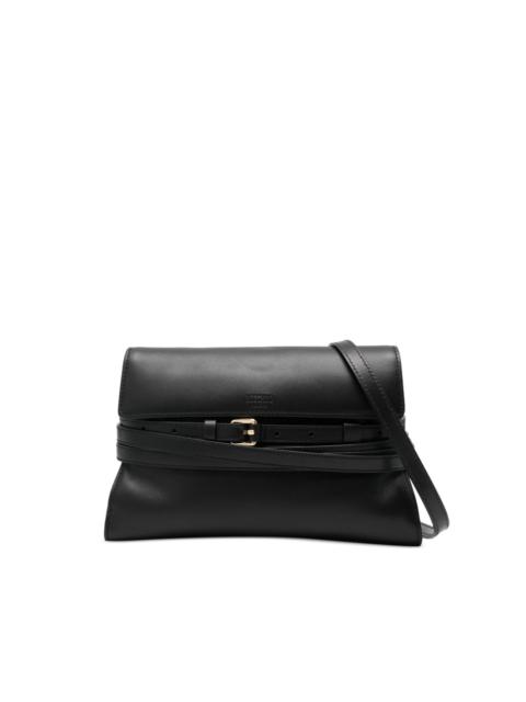 Moschino leather buckle shoulder bag