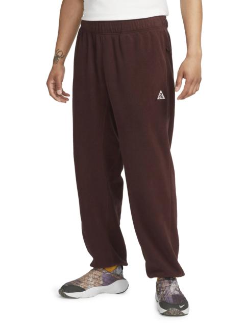 Polar Fleece Sweatpants in Earth/Summit White