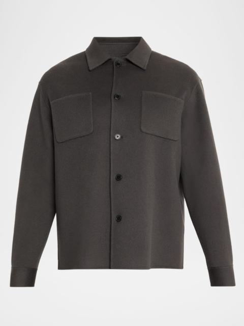 FRAME Men's Wool Double-Face Shirt Jacket