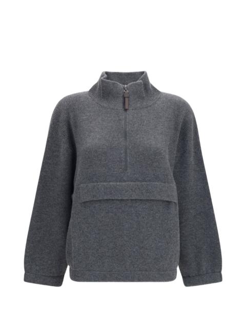 Brunello Cucinelli quarter-zip cashmere sweater