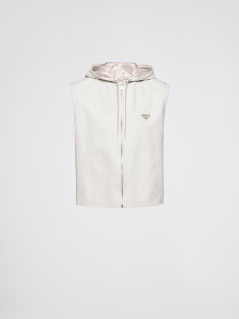 Prada Nappa leather hoodie vest