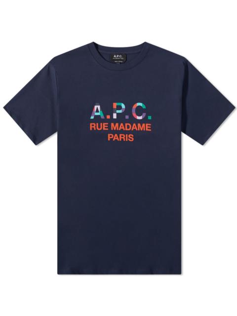 A.P.C. A.P.C. Tao Colour Block Logo Tee