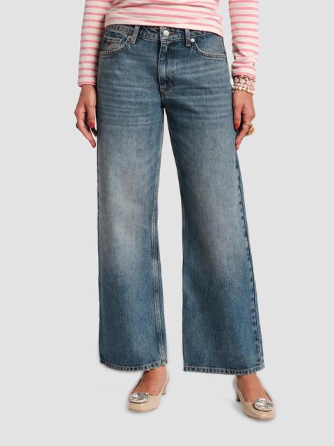 FRANCES VALENTINE Women's Jessie High-Rise Wide-Leg Jeans - Medium Wash