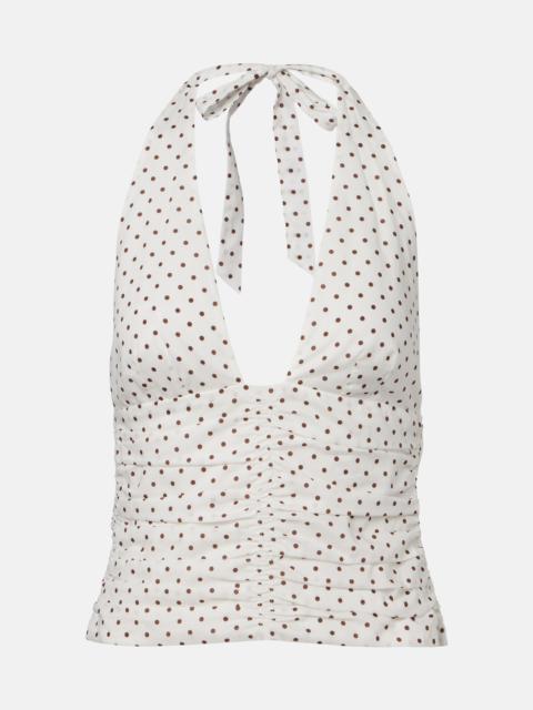 POSSE Edie polka-dot top