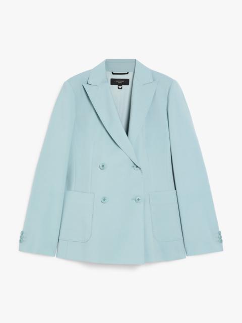 WEEKEND Max Mara NERVOSO Double-breasted blazer in stretch wool canvas