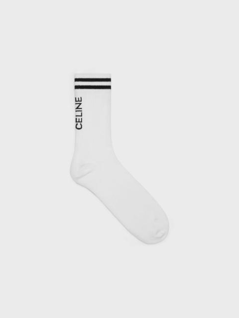 CELINE CELINE SOCKS IN STRIPED COTTON