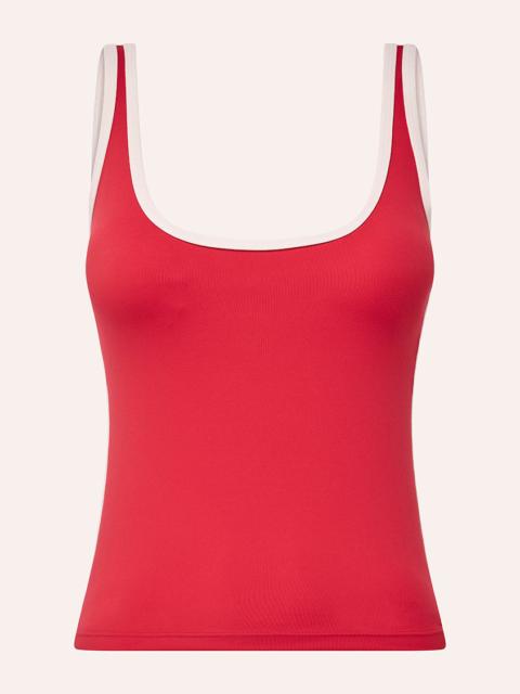 P.E NATION SOLIS SCOOP TANK IN STRAWBERRY & SOFT PINK