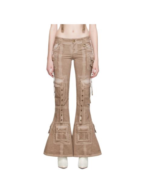 Brown Strap Trousers