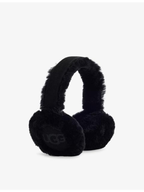 UGG Logo-Embroidered Sheepskin Earmuffs