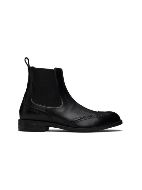 BOSS Black Leather Chelsea Boots