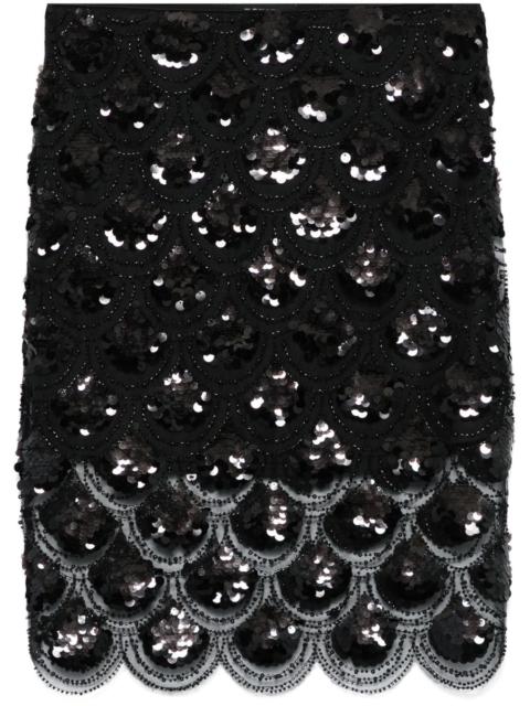 ROTATE sequinned pencil skirt