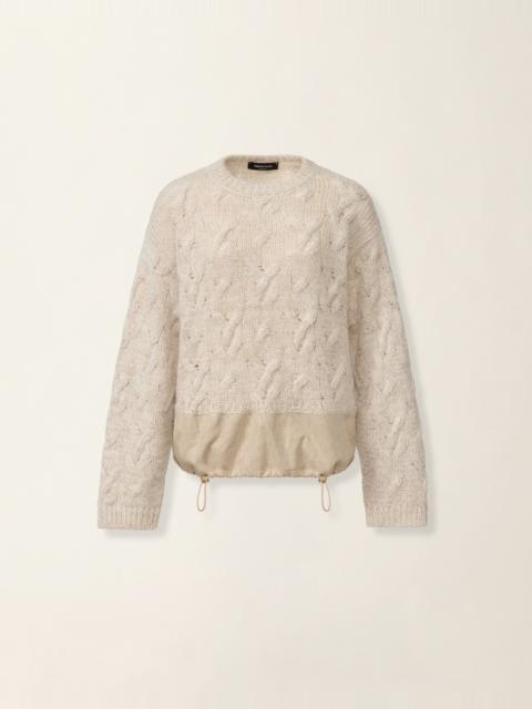 FABIANA FILIPPI Platinum, mohair and sequin sweater