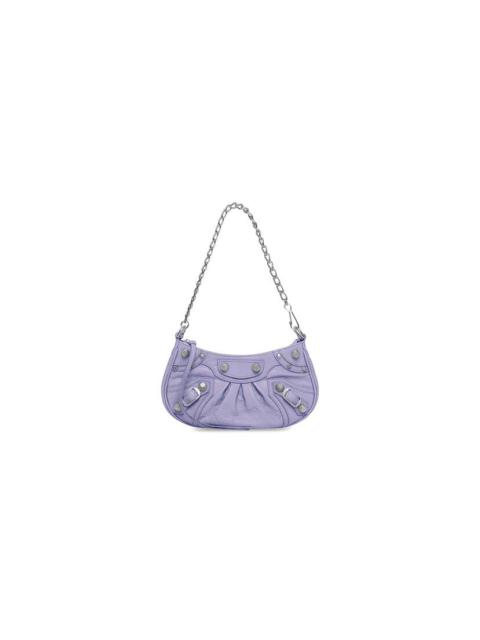 Women's Le Cagole Mini Purse With Chain in Lilac