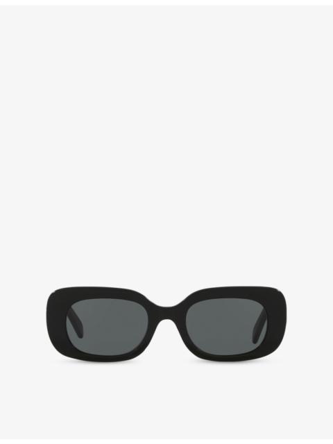 CELINE CL000476 BOLD 3 DOTS CL40287U Rectangle-Frame Acetate Sunglasses