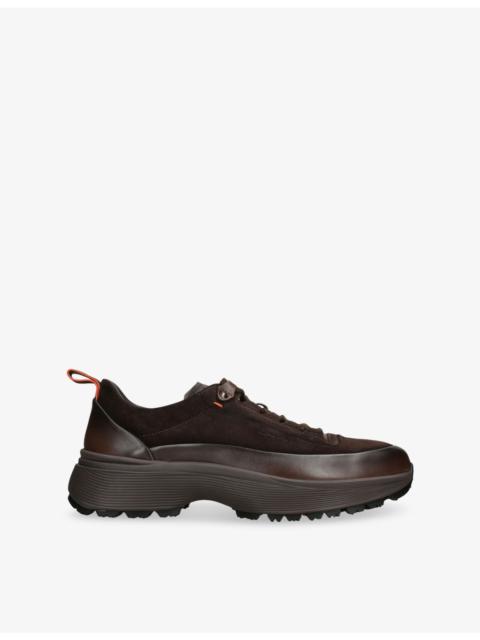 Santoni Bounce Trek Suede Trainers