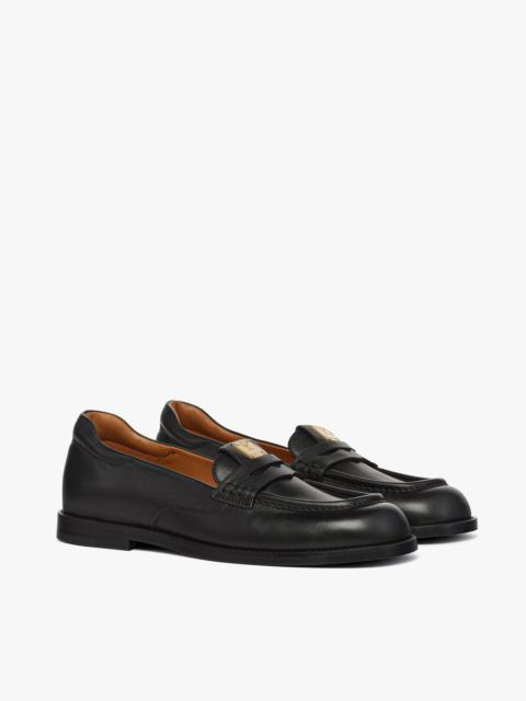 MCM Brass Plate Loafers in Calfskin