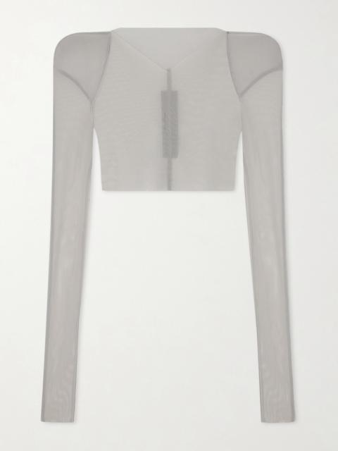 Rick Owens Helm Stretch-mesh Blouse