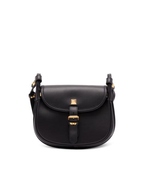 Valentino buckle-strap leather shoulder bag