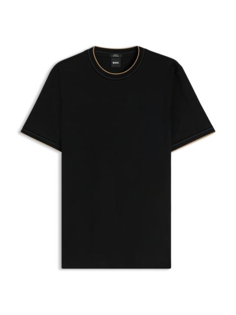 BOSS SLIM-FIT COTTON T-SHIRT WITH CREW NECK