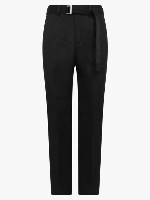 COTTON CHINO PANTS | BLACK