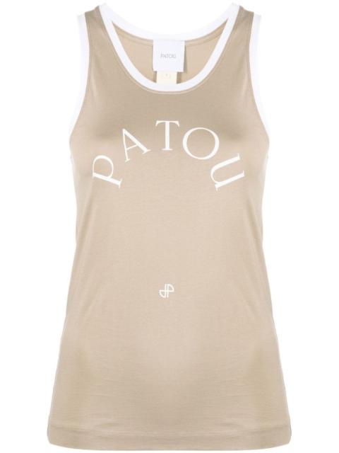 PATOU logo-print tank top