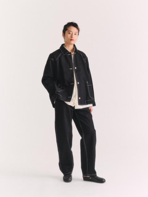 CASEY/CASEY DRAYS TRAVAIL DENIM JACKET - DENIM - BLACK