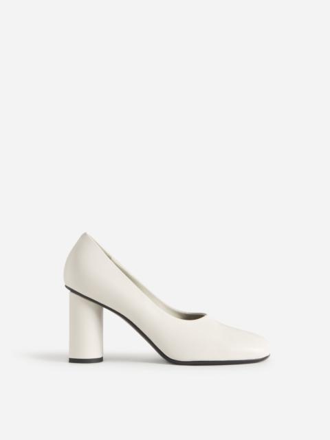 CO Block Heel in Stretch Leather