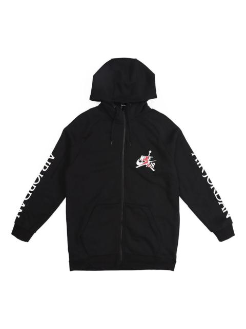 Air Jordan Air hooded Basketball Sports Fleece Lined Jacket Black CK2224-010