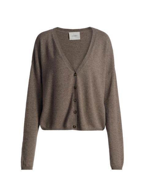 LISA YANG Women's Abby Cashmere Cardigan - Truffle