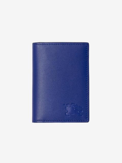 Burberry TB Grained Leather Bi-Fold Wallet - Blue for Men