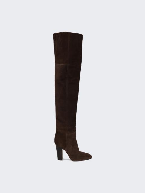PARIS TEXAS Lavinia Over The Knee Boot 100 Ebony